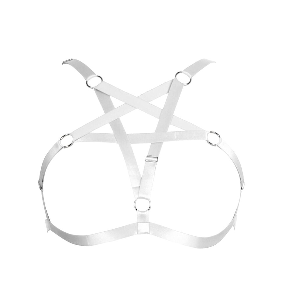 2012 Body Harness Plus Size Pentagram Fashion Bra Punk Gothic Top Hollow